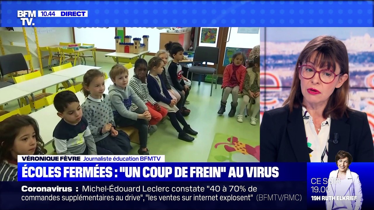 Ecoles fermées: "un coup de frein" au virus (2)  - 11/03