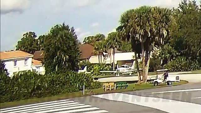 Un avion expérimental s’est écrasé lors de son atterrissage et a failli heurter un homme.