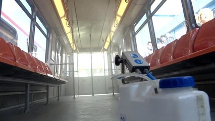 Başkentte toplu taşıma araçları koronavirüse karşı ilaçlandı