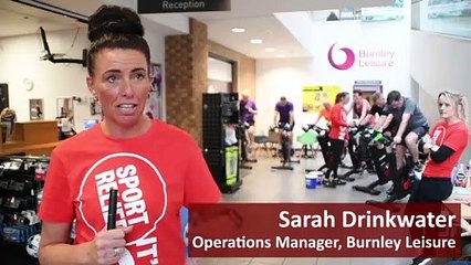 12 hour charity bike ride at Burnley Leisure