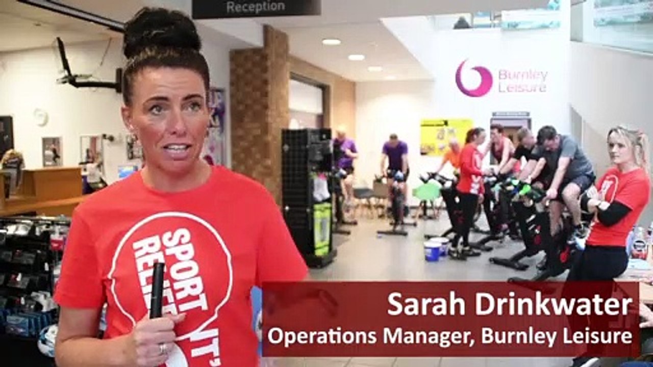 12 hour charity bike ride at Burnley Leisure