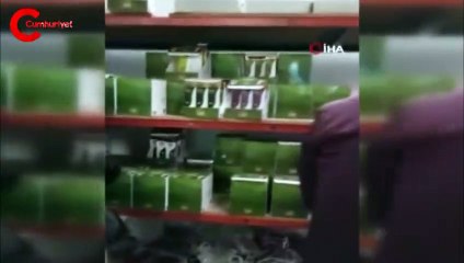 İzmir'de sahte dezenfektanlara polis baskını