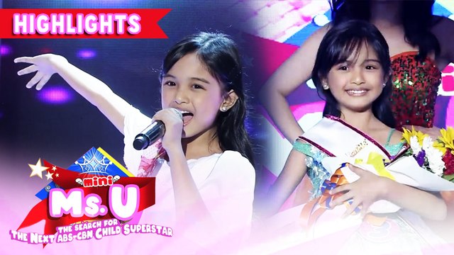 Cheska Maranan emerges as Mini Ms. U of the day | It's Showtime Mini Miss U
