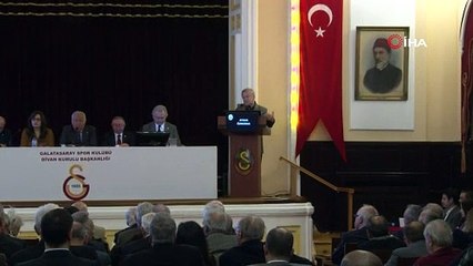 Galatasaray divanında Mustafa Cengiz'den olay protesto