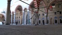 Selimiye Camisi’ne Koronavirüsü Önlemi