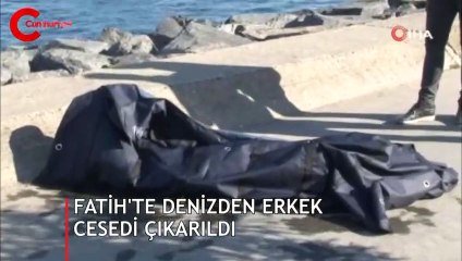 Fatih'te denizde erkek cesedi bulundu