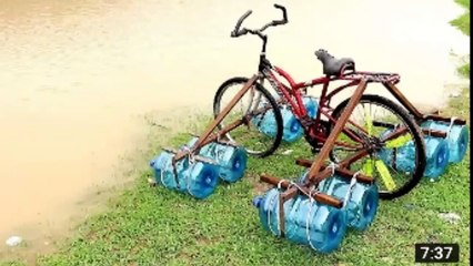 Riding bike on water ASIM17800 is its possible..........................