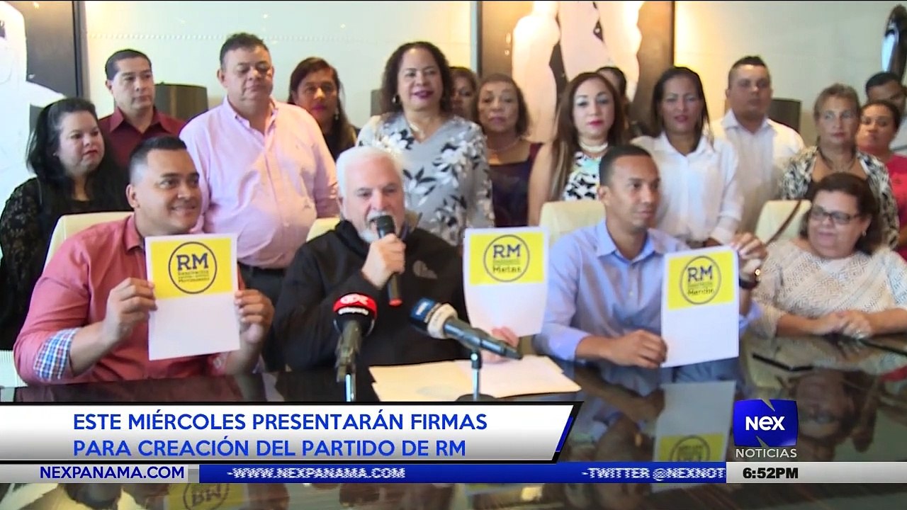 Este miércoles presentarán firmas para creación del partido RM - Nex Noticias