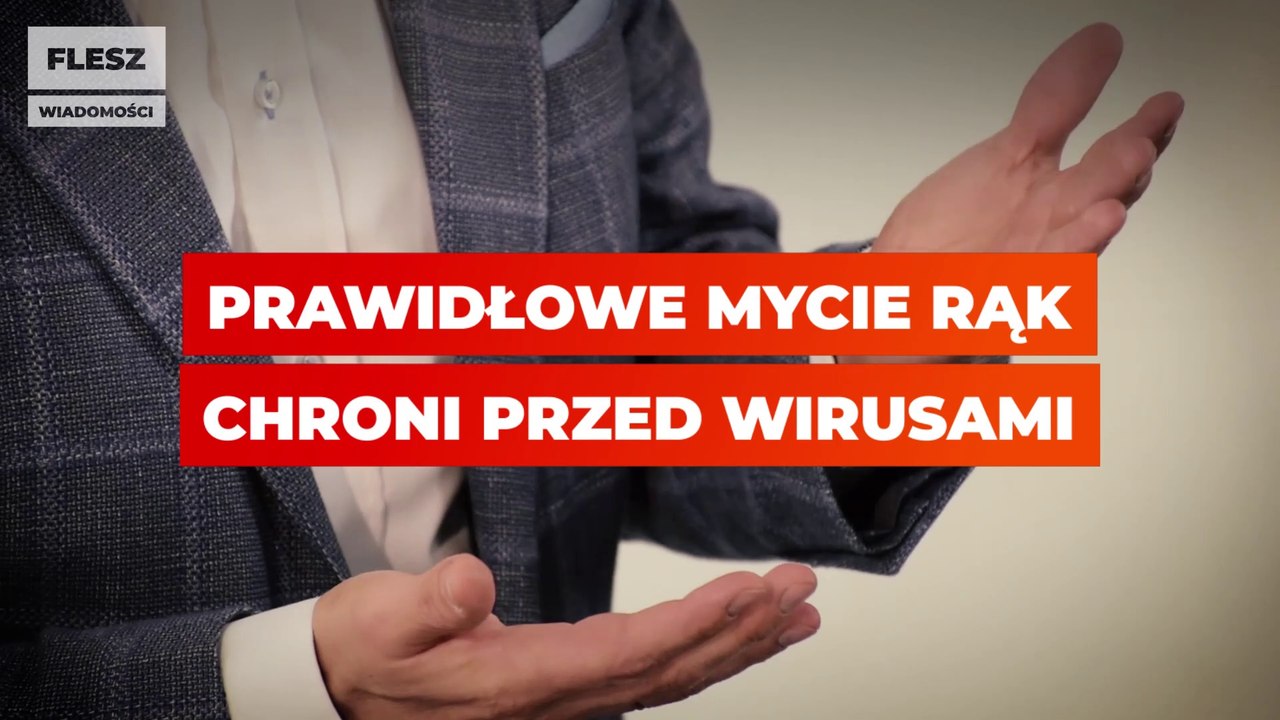 Prawidłowe mycie rąk chroni przed wirusami. Zobacz, jak to robić