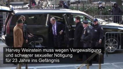 Descargar video: Harvey Weinstein zu 23 Jahren Gefängnis verurteilt