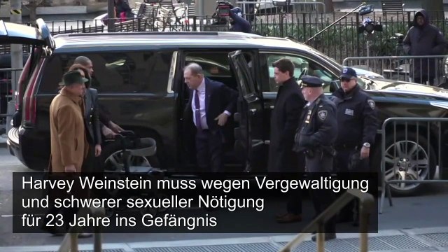 Harvey Weinstein zu 23 Jahren Gefängnis verurteilt