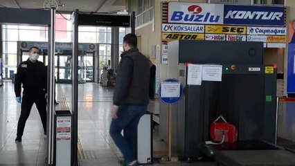 Toplu ulaşım araçları ile otogarda dezenfekte çalışması yapıldı –