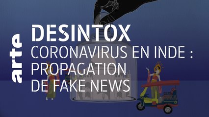 Coronavirus en Inde : propagation de fake news | 11/03/2020 | Désintox | ARTE