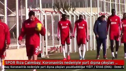 SPOR Rıza Çalımbay: Koronavirüs nedeniyle yurt dışına çıkışları yasakladık