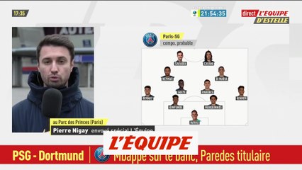 Paredes et Bernat titulaires, Sarabia en pole pour suppléer Mbappé - Foot - C1 - PSG