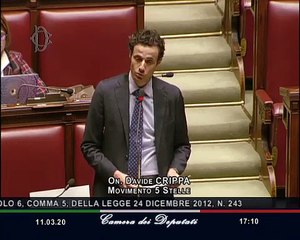 Davide Crippa - Dichiarazione di voto su autorizzazione scostamento di bilancio (11.03.20)