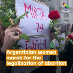 Argentinian Women March For Legalization Of Abortion