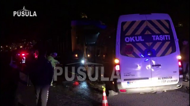 Öğrenci servisi ile kamyon çarpıştı: Bir kişi öldü