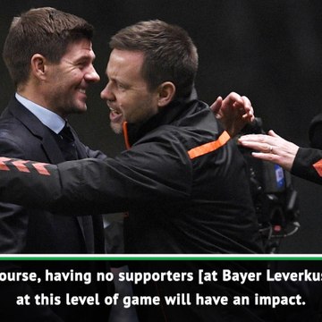 Absence of travelling Rangers fans will have an impact - Gerrard