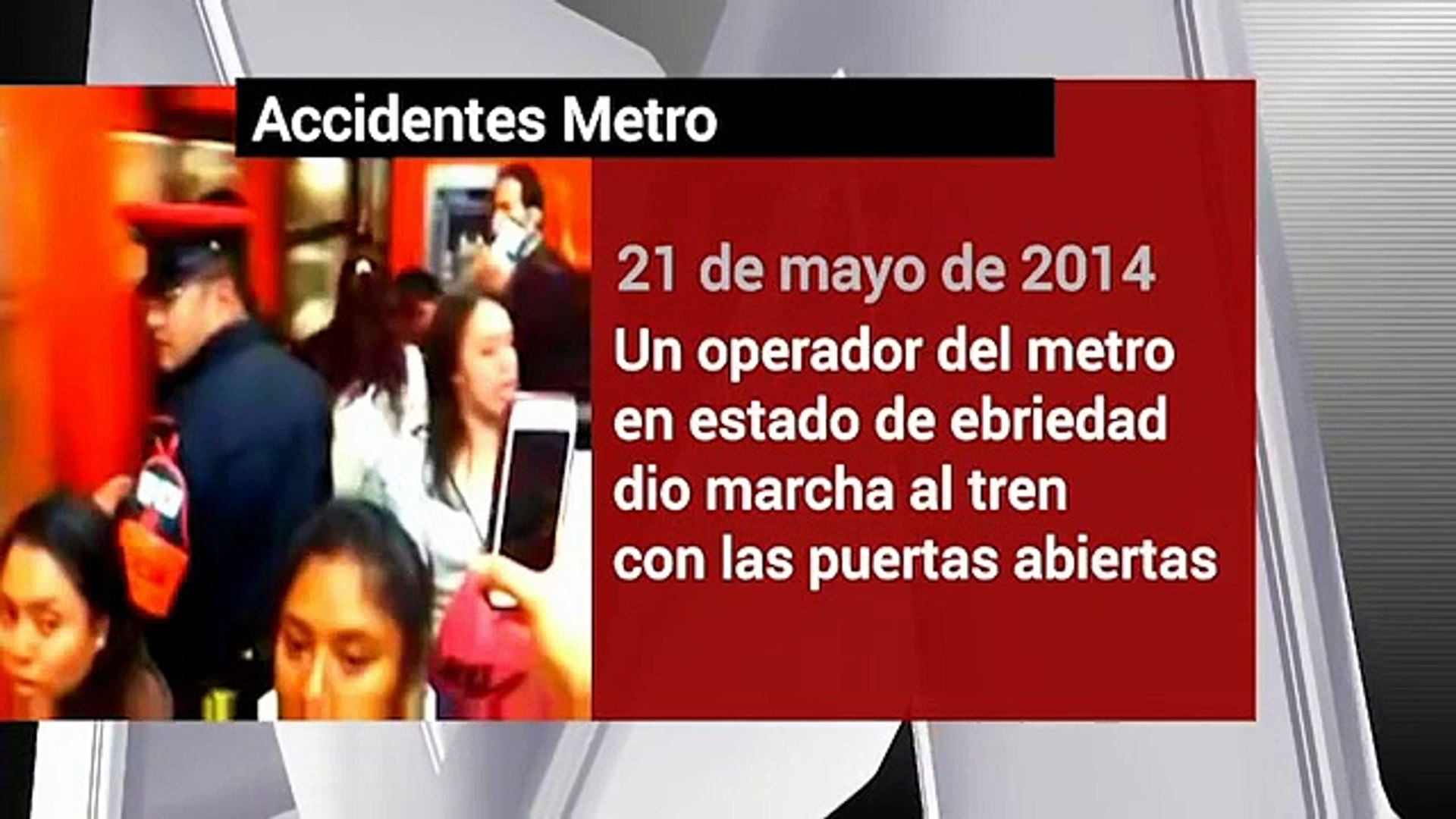 ⁣Accidentes más recientes del Metro de la Ciudad de México