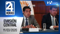 Noticias Ecuador: Noticiero 24 Horas, 11/03/2020 (Emisión Central)