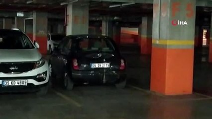 Avcılar'da otoparkta kaza: Sürücü AVM'ye daldı