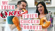 We Tried KFC Fried Chicken and Donuts Sandwich