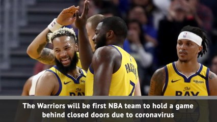 BREAKING NEWS - Warriors first NBA team to play without fans