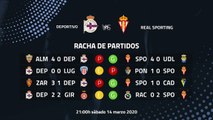 Previa partido entre Deportivo y Real Sporting Jornada 32 Segunda División
