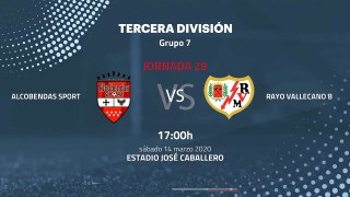 Previa partido entre Alcobendas Sport y Rayo Vallecano B Jornada 29 Tercera División