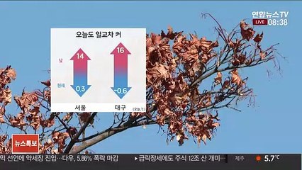 [날씨] 일교차 15도 안팎…밤부터 중부 비 살짝