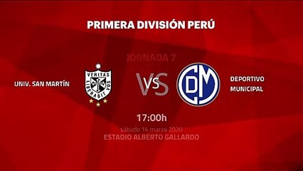 Previa partido entre Univ. San Martín y Deportivo Municipal Jornada 7 Perú - Liga 1 Apertura