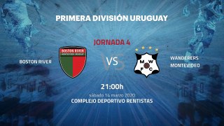 Previa partido entre Boston River y Wanderers Montevideo Jornada 4 Apertura Uruguay
