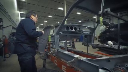 Porsche Classic Restoration Challenge with Celette bench at Pfaff Autoworks