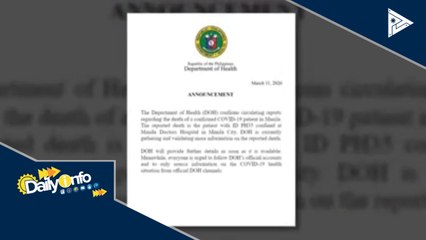 Pang-35 na kaso ng COVID0-19, binawian na ng buhay
