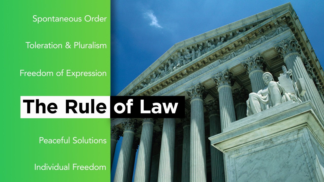 How does the rule of law promote a free society?