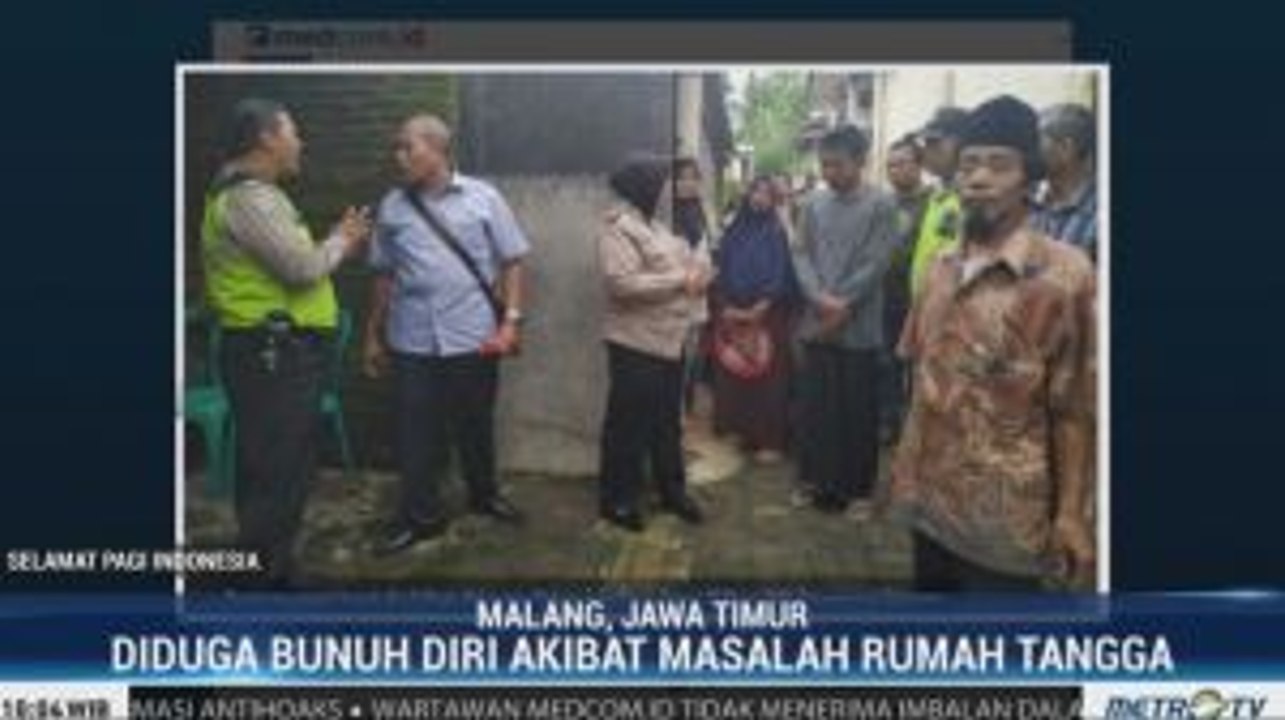 Pasutri di Malang Ditemukan Tewas Diduga Bunuh Diri
