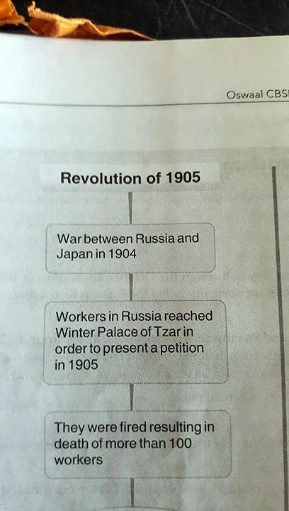Revolution of 1905 history class 10th  social science History class 10th