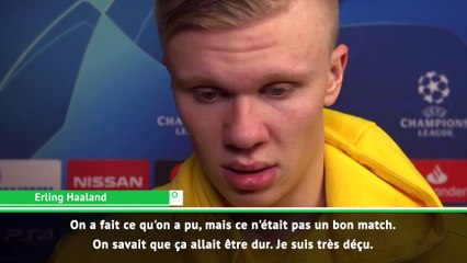 Erling Haaland : "je suis très déçu"
