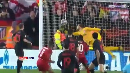 ملخص مباراة ليفربول واتلتيكو مدريد 2-3  اهداف كامل