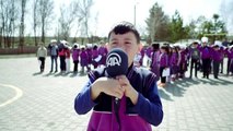 Sivas'ta öğrencilerden anlamlı koreografi