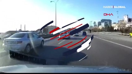 D-100'deki kaza saniye saniye böyle görüntülendi