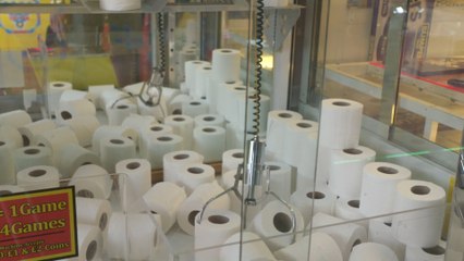 Toilet rolls as prizes amid coronavirus panic buying in England