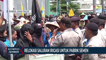 Demo Mahasiswa Tolak Relokasi Saluran Irigasi Ricuh
