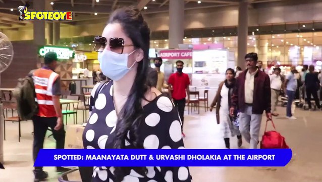 Maanayata Dutt and Urvashi Dholakia Spotted at the Airport | SpotboyE