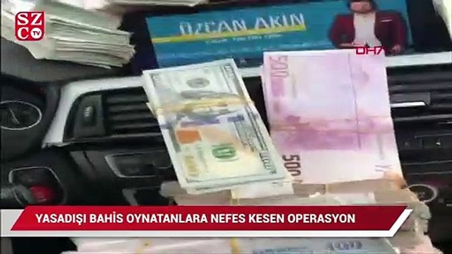 Yasadışı bahis oynatanlara nefes kesen operasyon