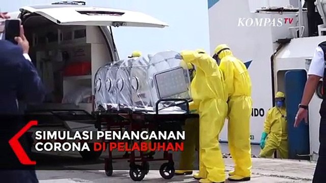 Seperti Inilah Simulasi Penanganan Virus Corona di Pelabuhan...
