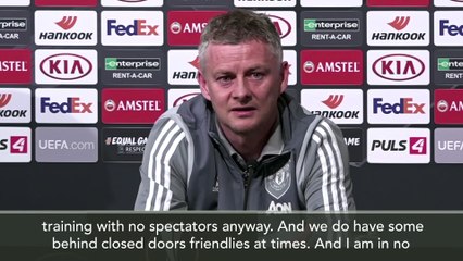 'We've had no reason for tests' Solskjaer on Coronavirus