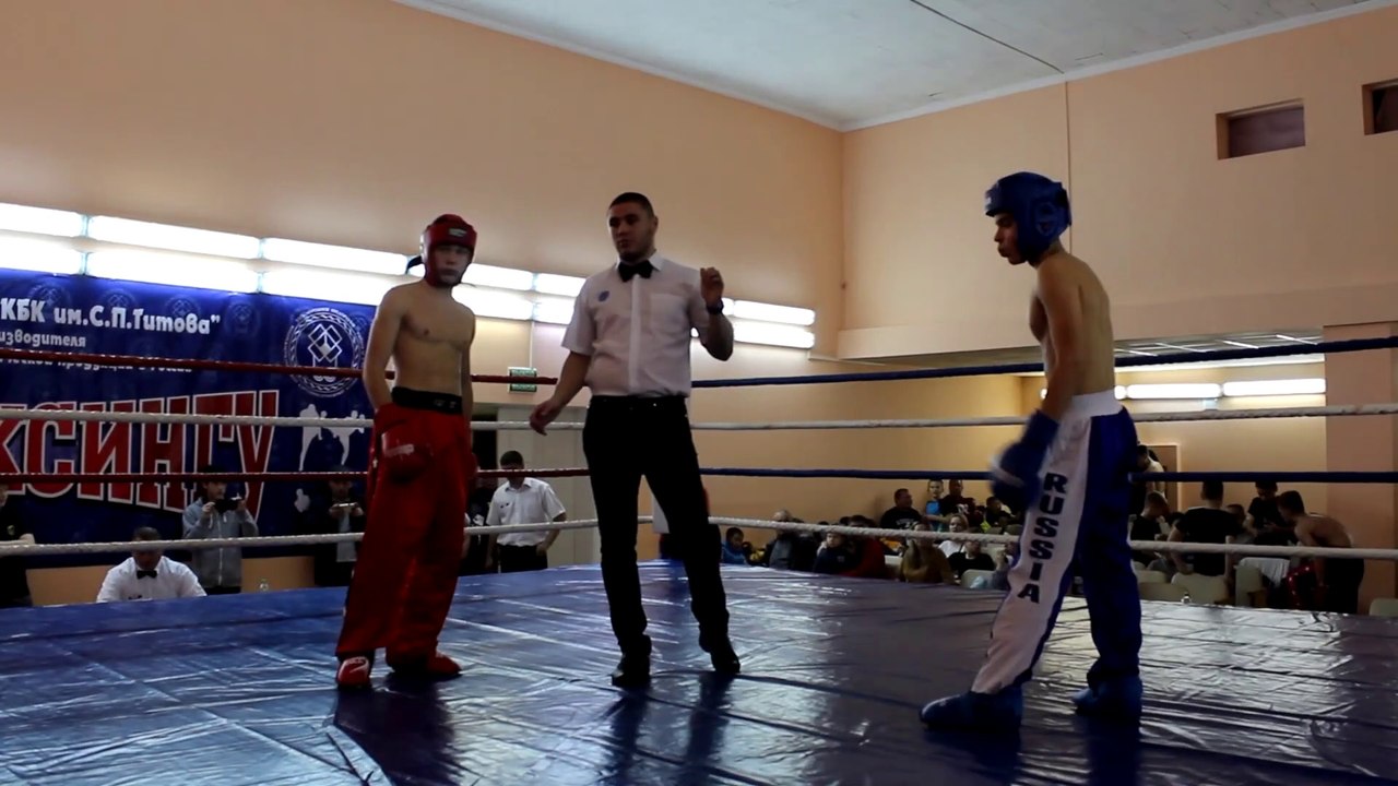 Kickboxing tournament among young men. Part 6