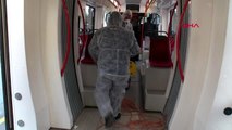Samsun'da tramvay hattında 'koronavirüs' tedbiri